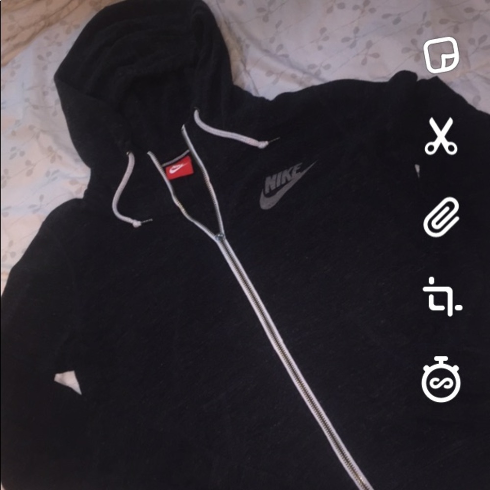 Gray NIKE zip up